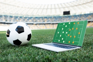 Apostas no jogo no futebol